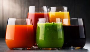 glasses of best juice for smoothies