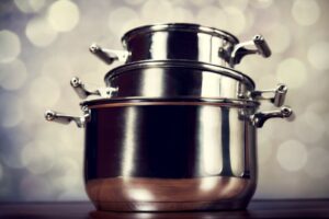 Best saucepans with three stacked on top of each other