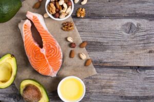 MetaBoost diet plan with salmon, nuts, fruit